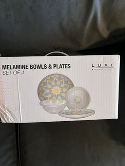 set of melamine plates