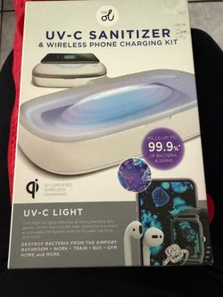 UV wireless phone sanitizer