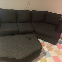 Couch with ottoman