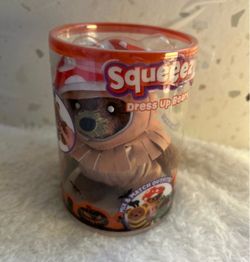 Squeeezy Dress Up Bears – Mushroom Costume Plush Bear – New