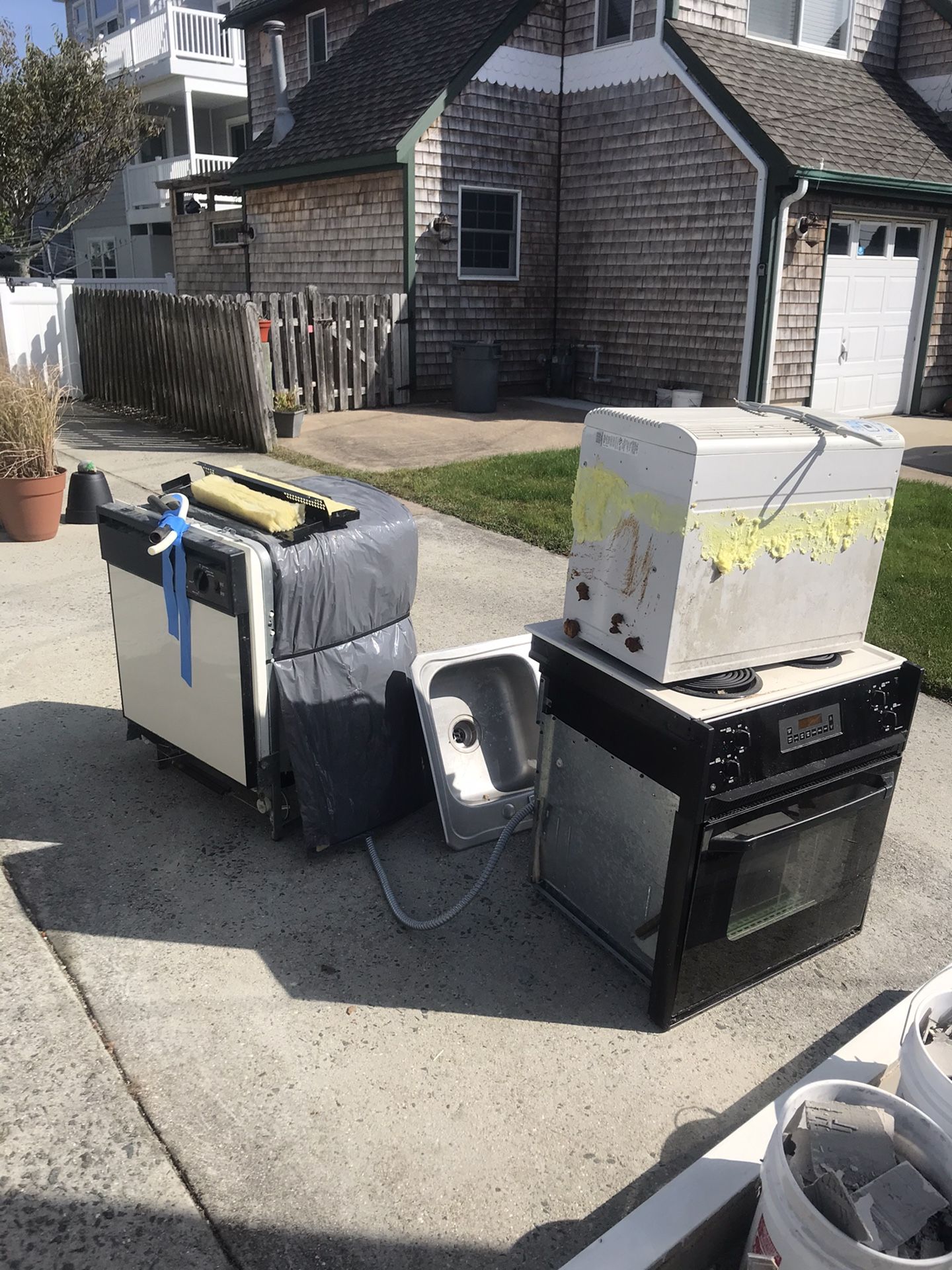 Free scrap oven, air , dishwasher , sink and baseboard heat.