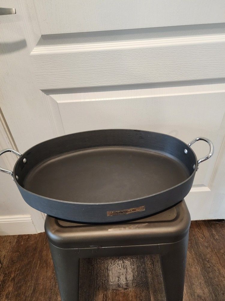 NEW Calphalon Commercial 16" Roasting Pan 6716 Anodized Aluminum Roaster