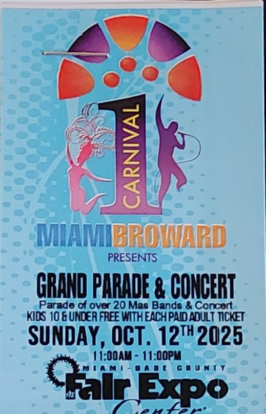Miami Carnival Tickets - Sunday
