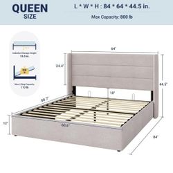 Queen Size Bedframe With Storage