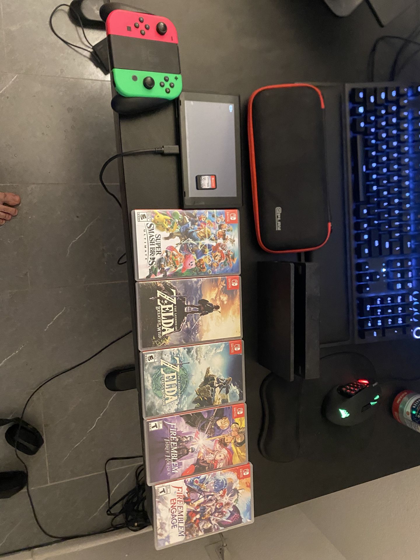 Nintendo Switch + Games (Delivery Available)