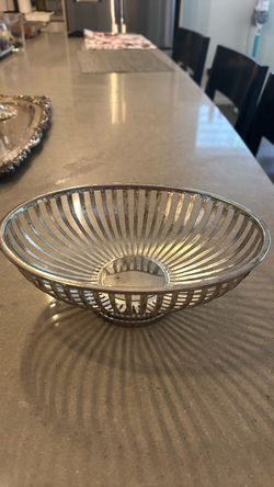 Silver plated bread basket