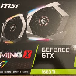 Nvidia MSI GeForce GTX 1660ti 6gb GDDR6 USED