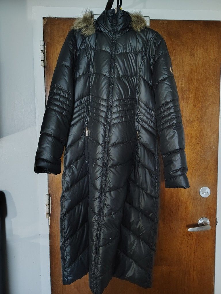 Gallery Faux-Fur Hooded Coat