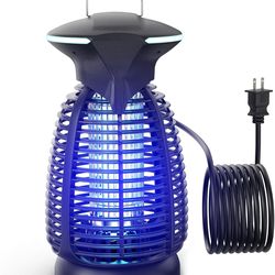 Electric Bug Zapper Outdoor - 4200V High Voltage Insect Killer Waterproof LED Light for Mosquito Fly Patio Porch Garage Backyard Home Indoor