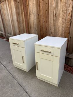 White Nightstands / end tables