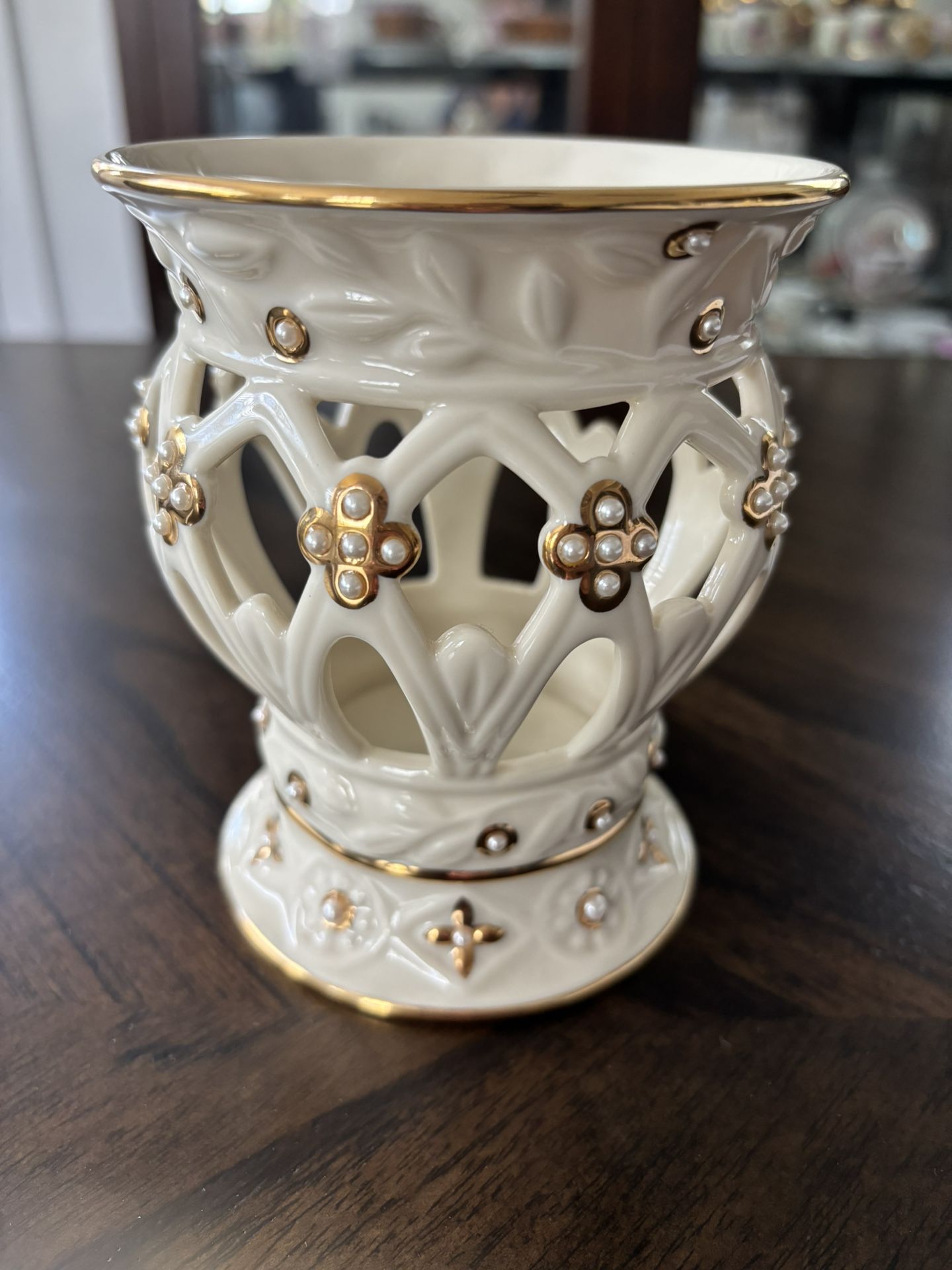 Lenox Illuminations Florentine and Pearl Votive Candle Holder