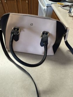 Kate Spade Pink and Black Saffiano Leather Satchel