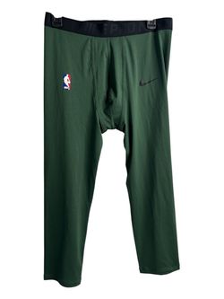 Nike NBA Pro Green Athletic Compression Pants Men's Size XL