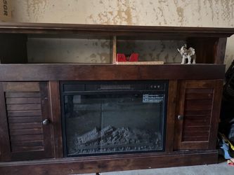 Fire place tv stand