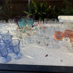 HUGE LOT OF GLASSWARE !!!!!!