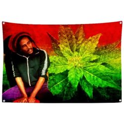 Rasta Wall Decor, Back Drop For Rooms, Party, Chill, Cloth Wall Decor 