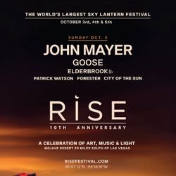 RISE FESTIVAL JOHN MAYER (PLATINUM)