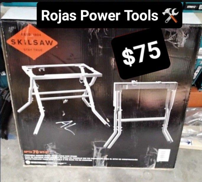 SKILSAW PORTABLE JOBSITE WORM DRIVE TABLE SAW STAND