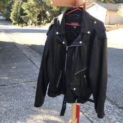 Motorcycle Wilson Leather Riding Jacket Coat Brand New Never Used  Size 3X  Harley Wilson Leather 