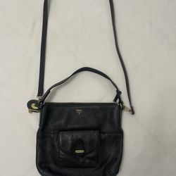 Fossil cowhide pebbled leather purse crossbody