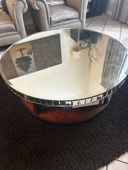 Z Gallery Round Glass Coffee Table