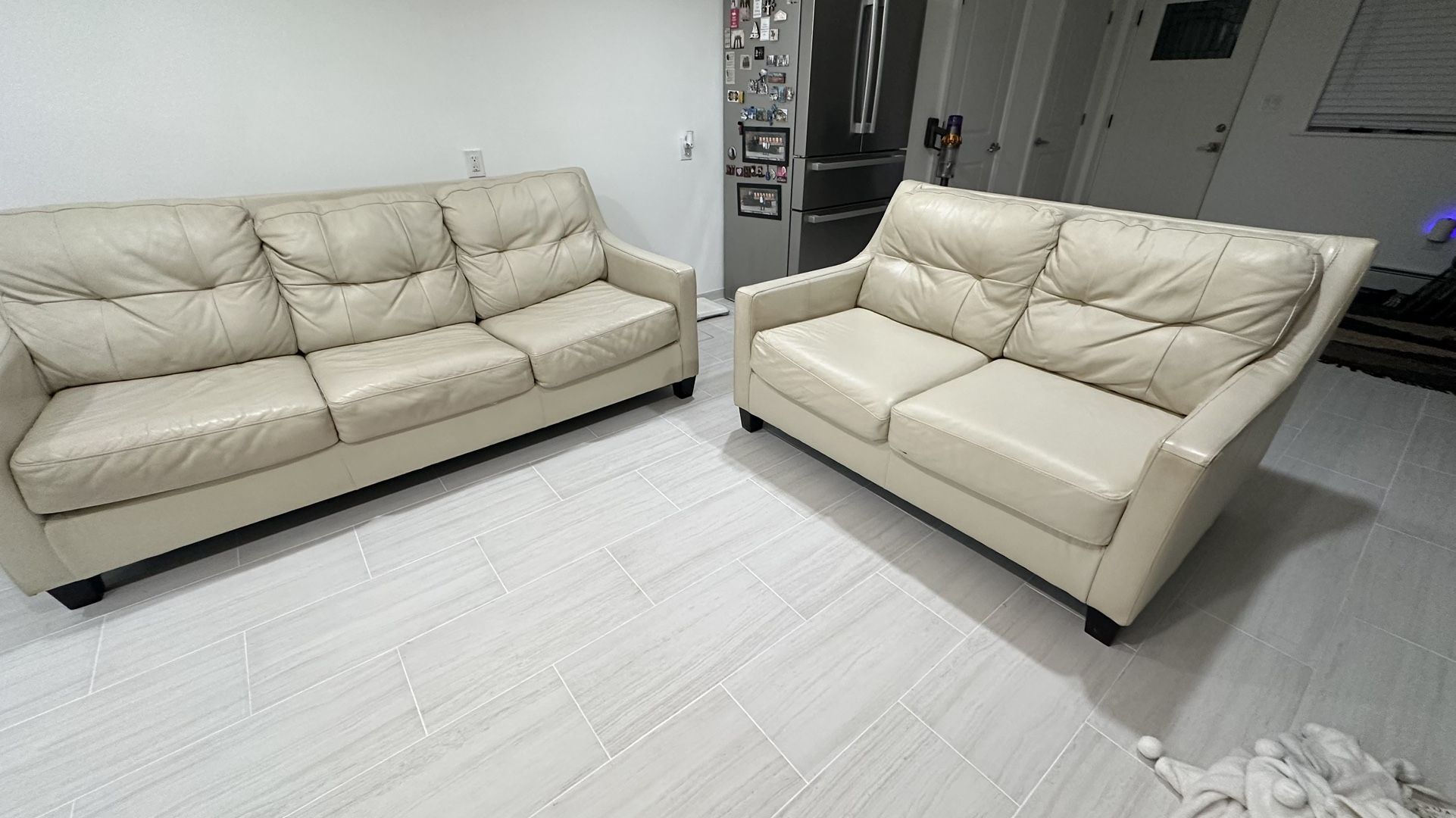 genuine leather couches