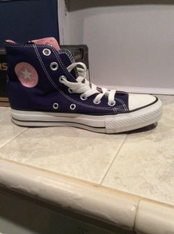 Women's converse high top sneakers - size 5 (New)