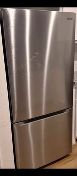 Delivery & Hook-Up For 25 Like New Stainless Steel Bottom Door Refrigerator