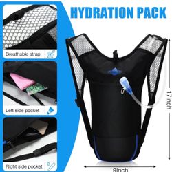 Hydration Backpack Pack with 2l Water Bladder