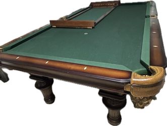 Olhausen Brentwood Premium Pool Table – Solid Wood / Leather Pockets