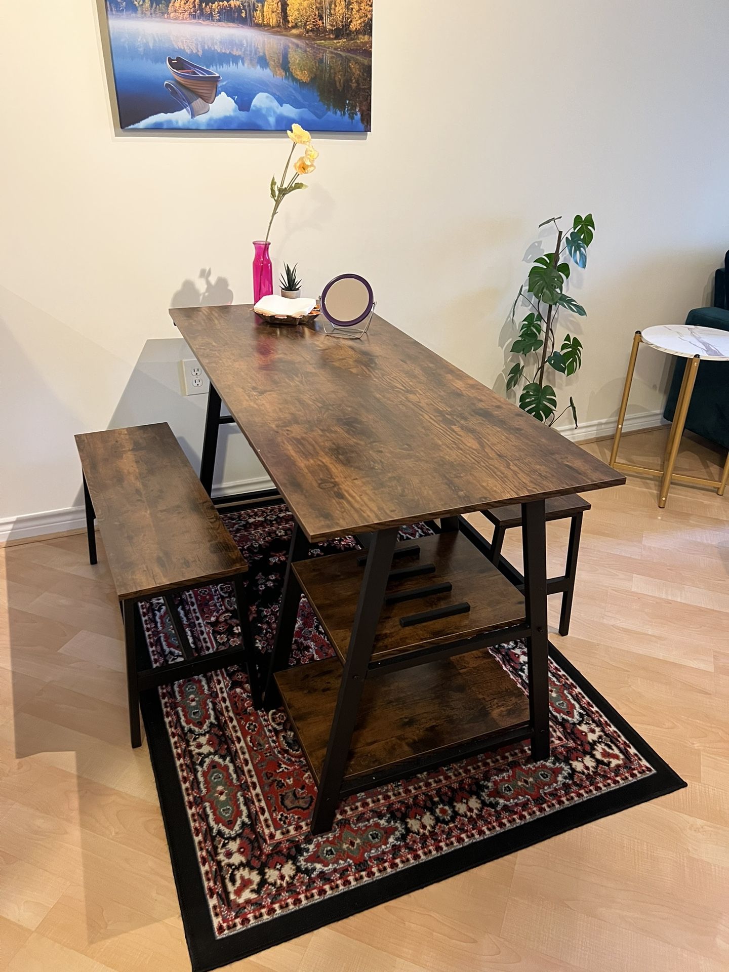 3 Piece Dining Table Set