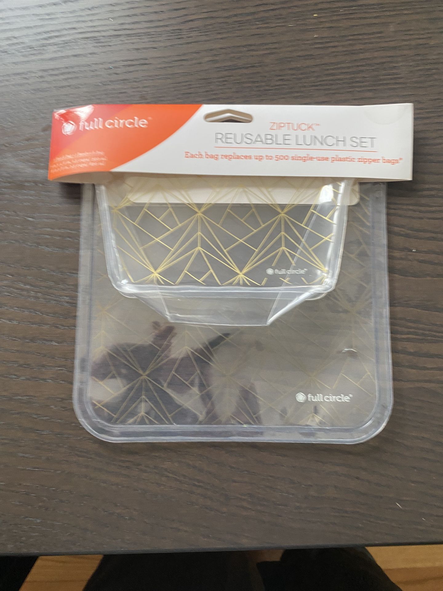 Two Pack Of Plastic Lunch Bags 