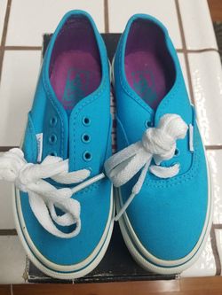 Turquoise Low top Vans