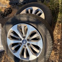 2 Rims Ford F-150 2017 With Tire 275 55 R20 