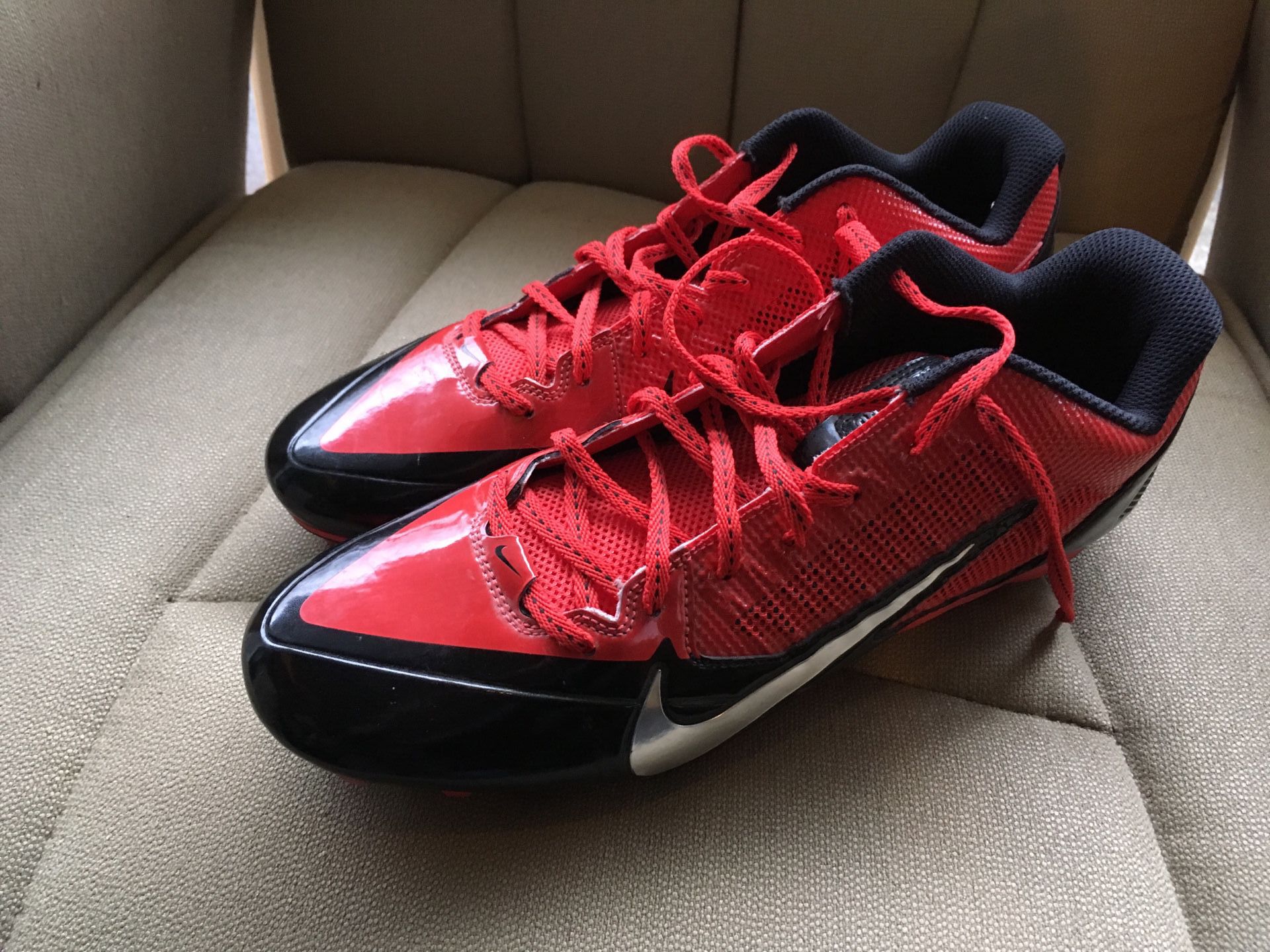 Used ONCE Nike cleats - size 12.5 men's