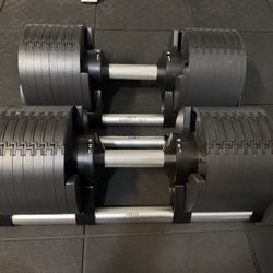 SMRTFT NUOBELL 580 Silver 80lb  Adjustable Dumbbells