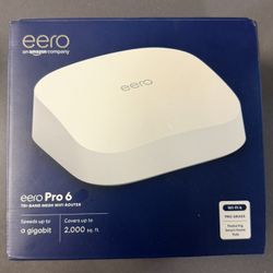Eero Pro 6 – Tri-Band Mesh WiFi 6 Router (White)