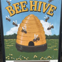 Authentic Antique British Vintage "Bee Hive" Fullers Pub Sign