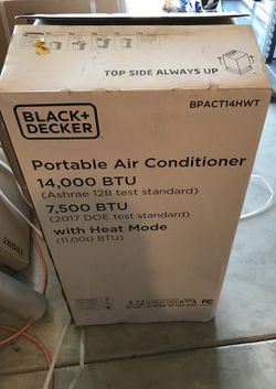 Black + Decker BPACT14HWT Portable Air Conditioner, 14,000 BTU w Heat,  White for Sale in Crown Point, IN - OfferUp