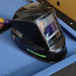 Titanium welding helmet 