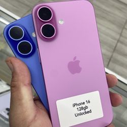 Pink iPhone 16 Unlocked. Cash Or $10Down W Approval 