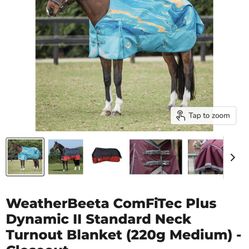 Heavy Duty Horse Winter Blanket Weatherbeta Comfitech Plus