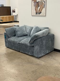 Joybird Bryant Petite Modular Loveseat (Plush Mist)