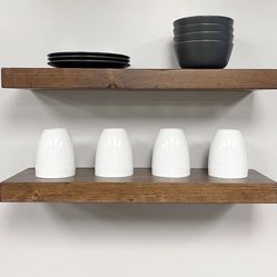 Wood Floating Shelf With Hidden Bracket 