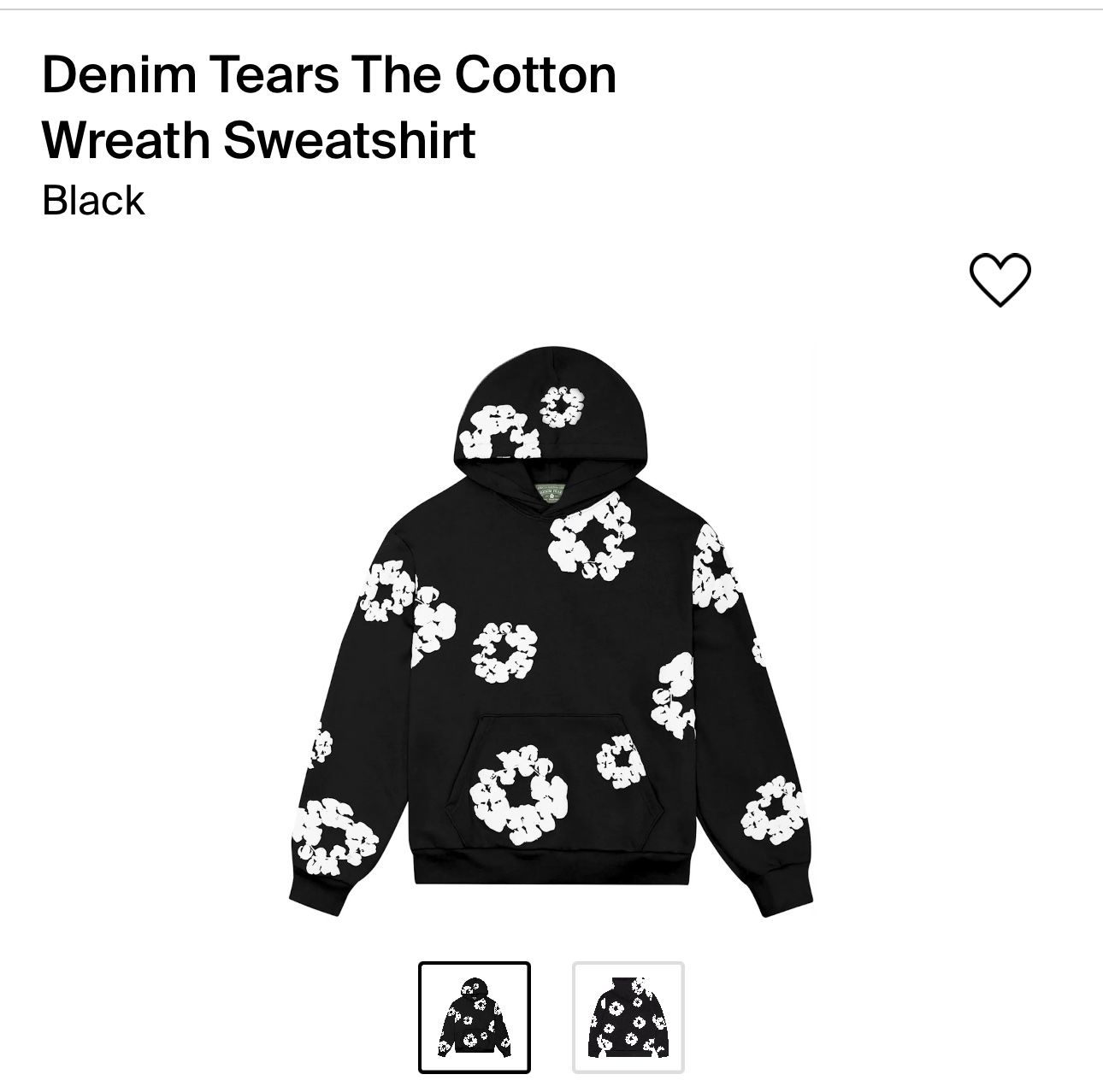Denim Tears the Cotton Wreath Sweatshirt