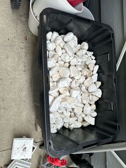 White beach pebble rocks