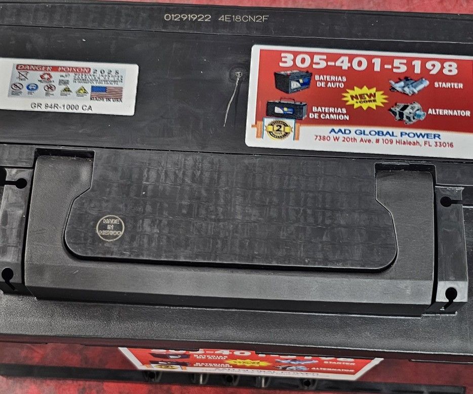 Group-94R, new battery with 1 year warranty