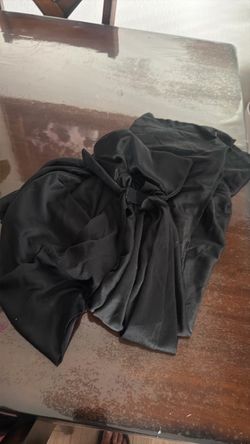Black Satin cape