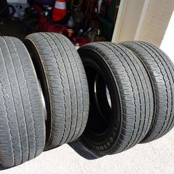 Four P205/65R16 Firestone Affinity Touring Tires