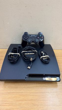 PLAYSTATION 3 SLIM 160GB CONSOLE WITH CONTROLLER,HDMI,POWER CABLE & CHARGER